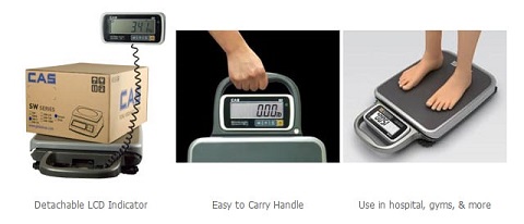 portable scale, mobile scale, CAS PB